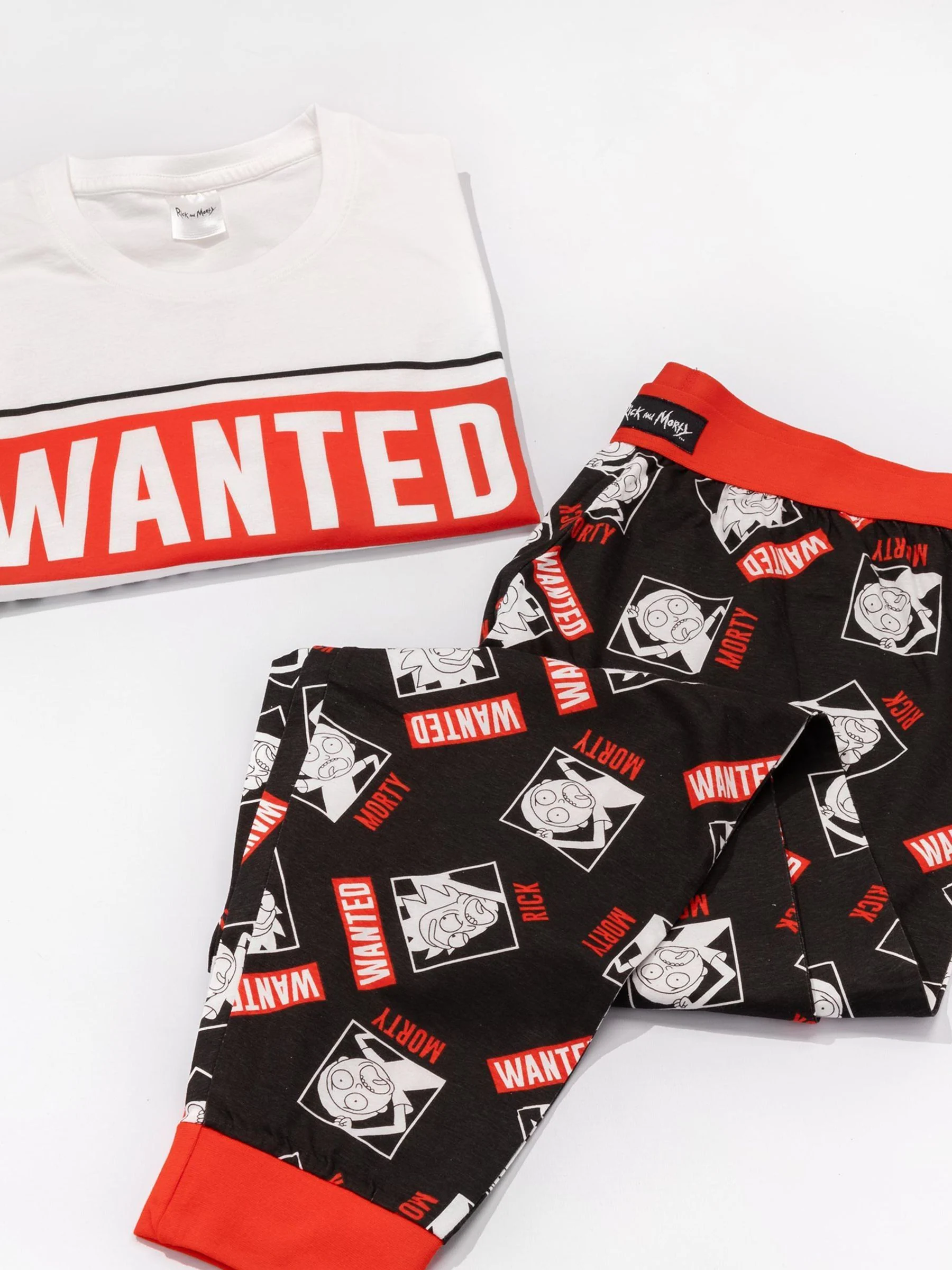 Wit Rick & Morty - Vanilla Underground pyjama met lange pijpen