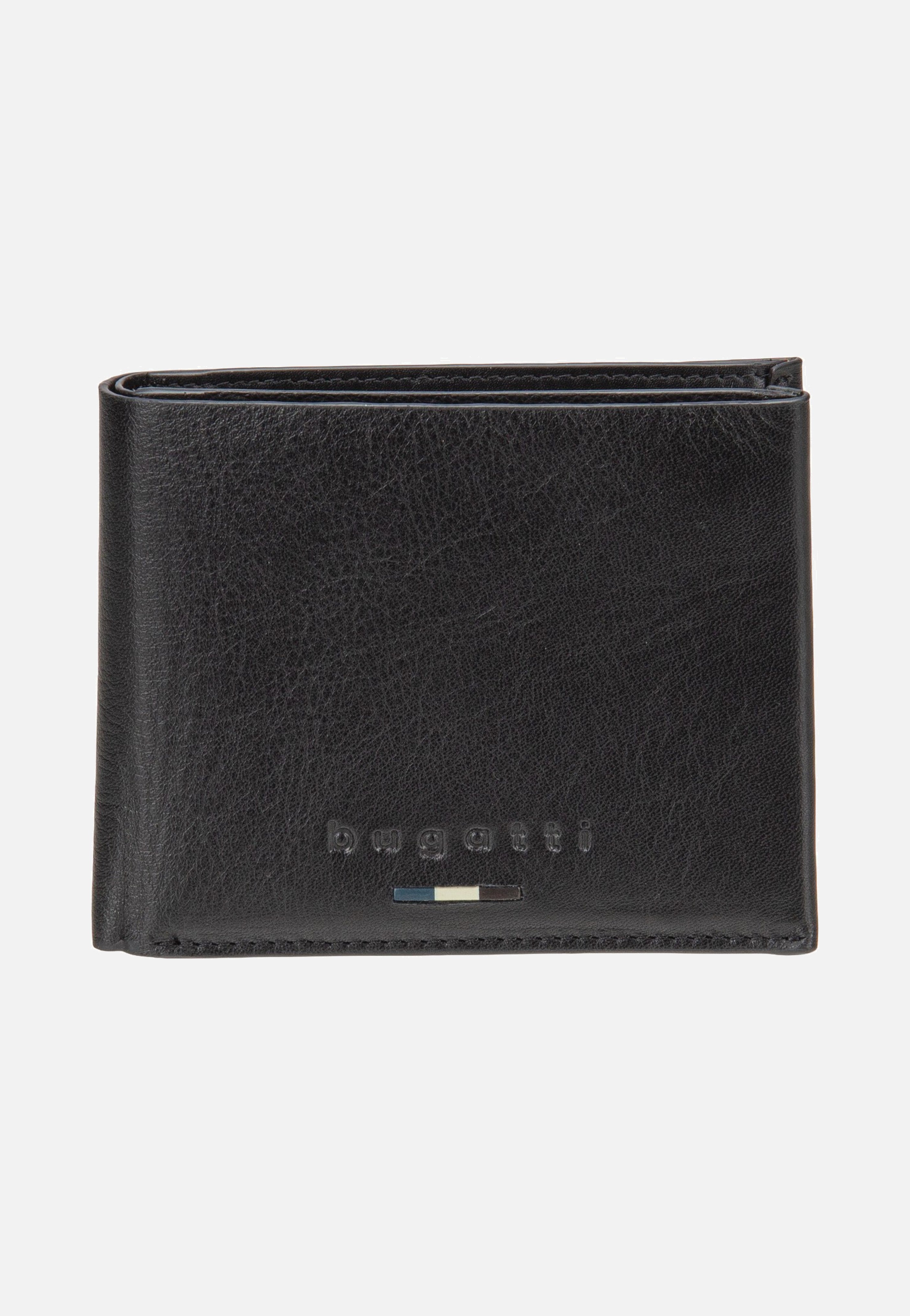 Romeo Wallet With Flap Black - Portemonnaie