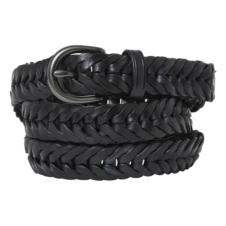 Dragon Diffusion Ceinture tressée 2 cm | Noir