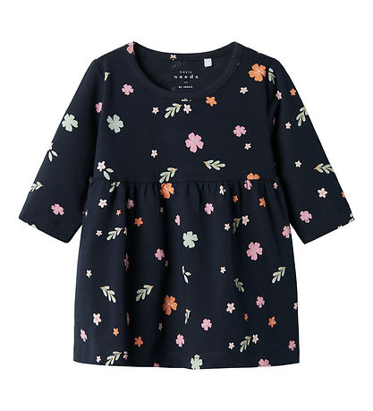 Name It Kleid - NbfVandora - Dark Sapphire/Small Blumen
