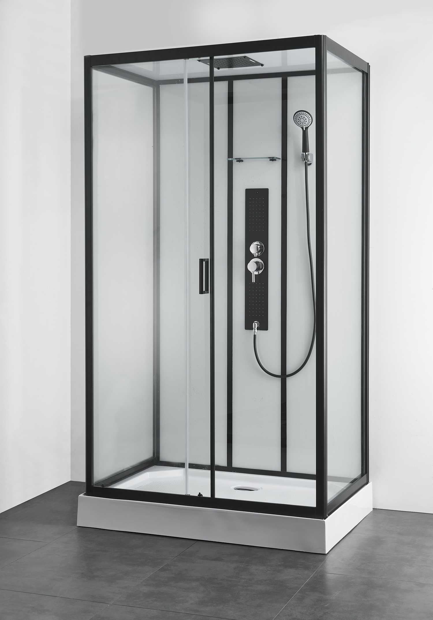 Saniclear Elite douchecabine 120x80cm met thermostaat kitvrij