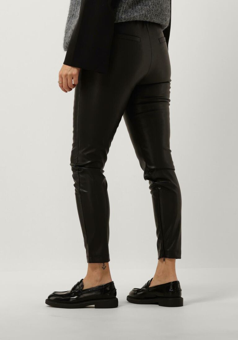 SIMPLE zwarte simple legging jer-poly-pu-23-1