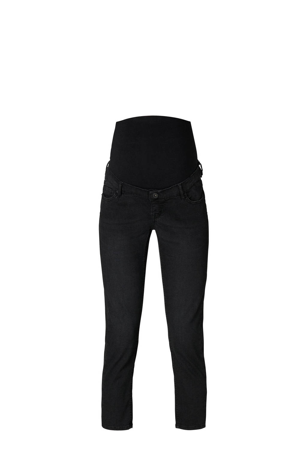 Noppies cropped zwangerschaps slim fit jeans Mila black dark wash