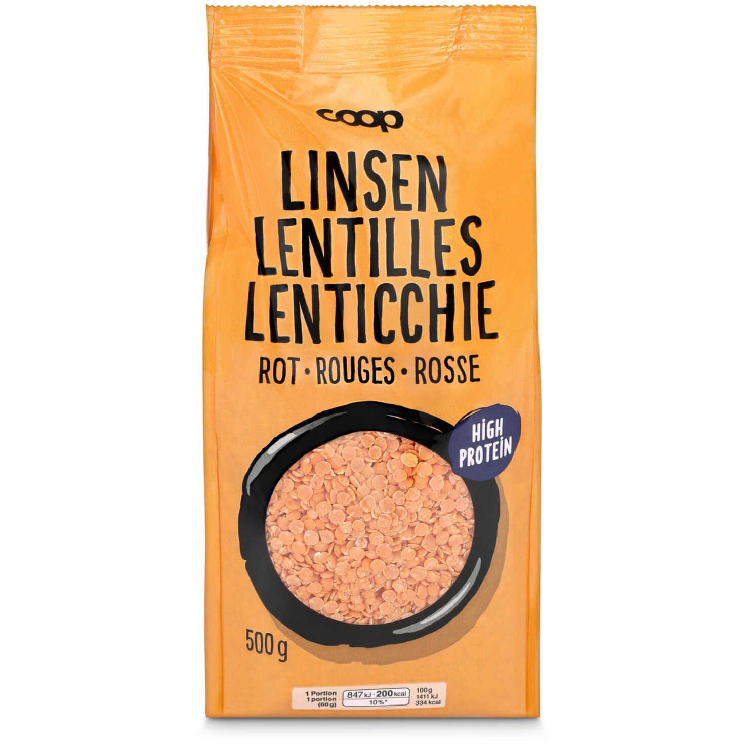 Linsen rot
