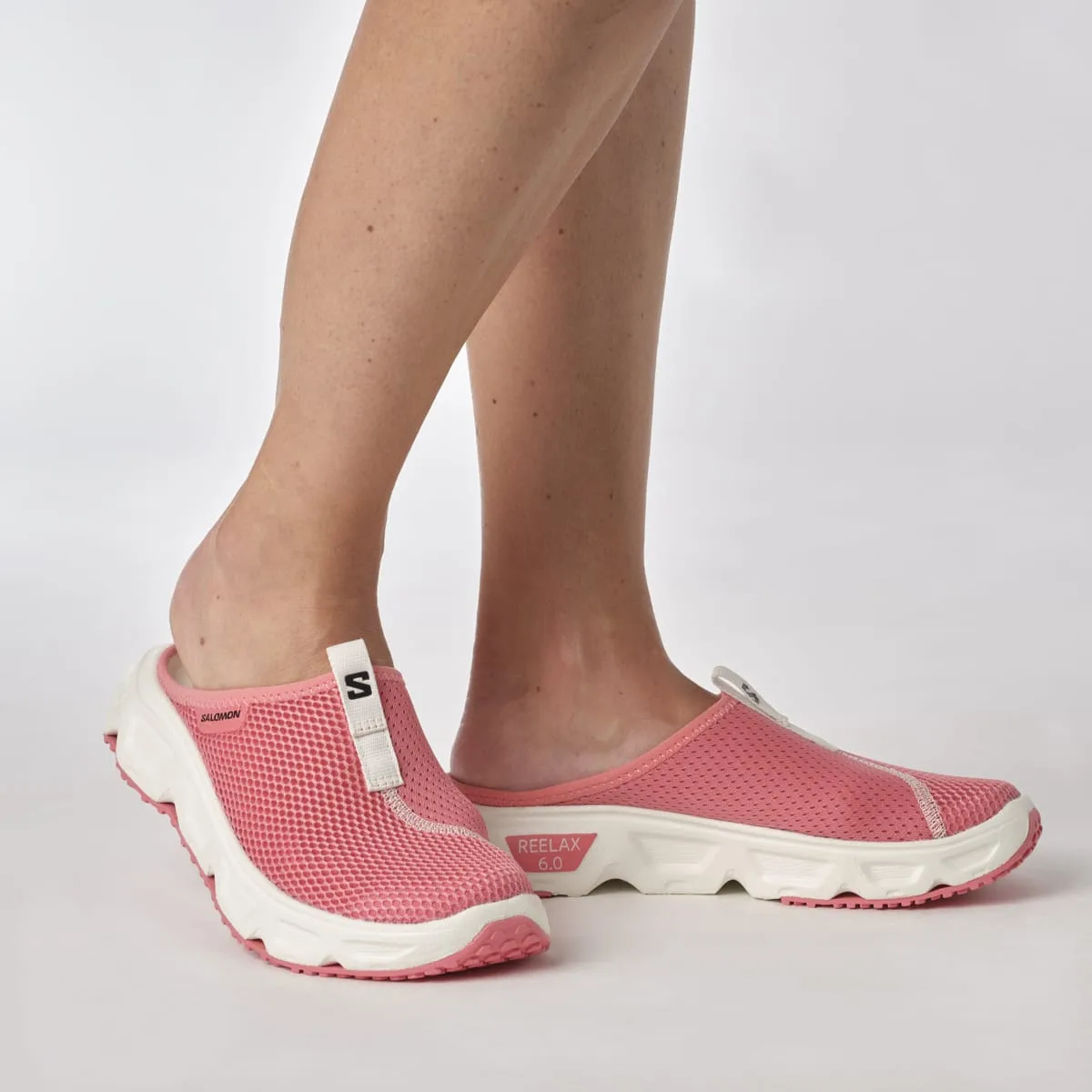 Salomon Women's Reelax Slide 6.0 Tea Rose/White/Vanilla Ice