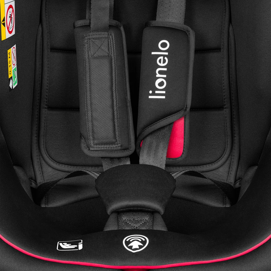 lionelo Kindersitz Bastiaan i-Size Black Red