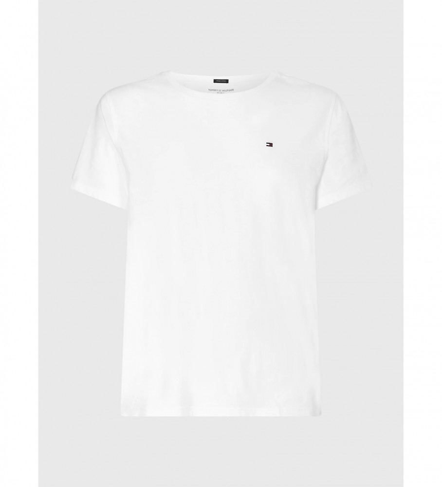 Camiseta Tommy Hilfiger branca de algodão orgânico