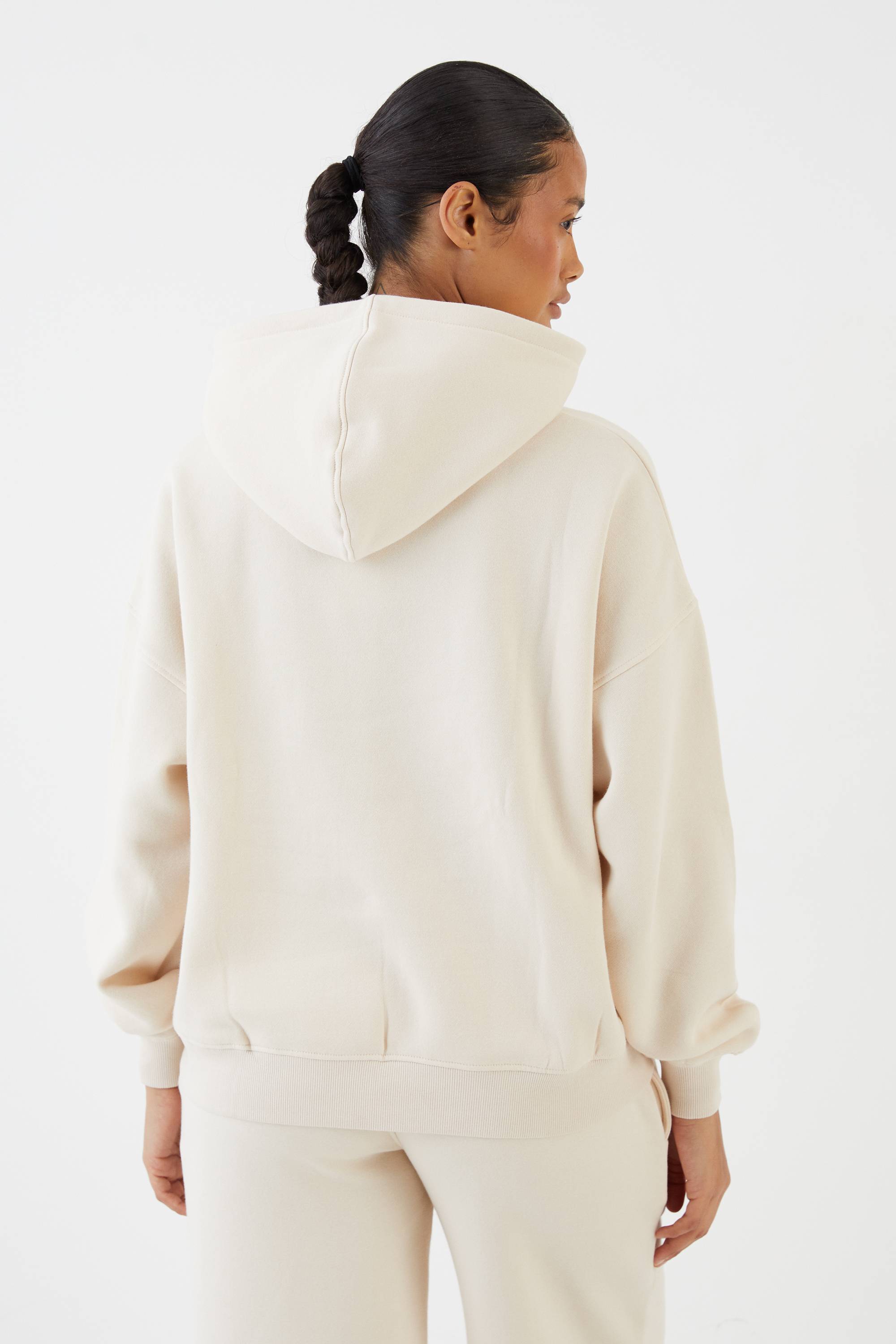DSGN Studio Leopard Applique Oversized Hoodie