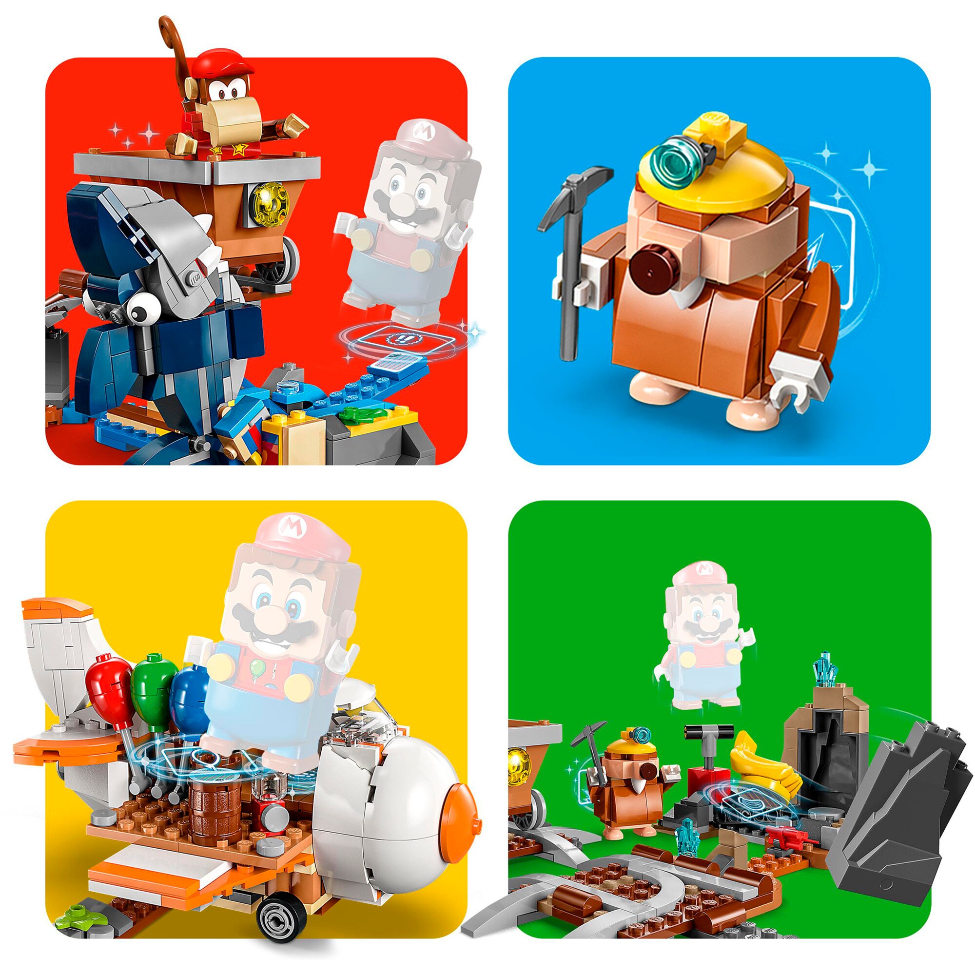 LEGO Konstruktionsspielzeug Super Mario Diddy Kongs Lorenritt - Erweiterungsset