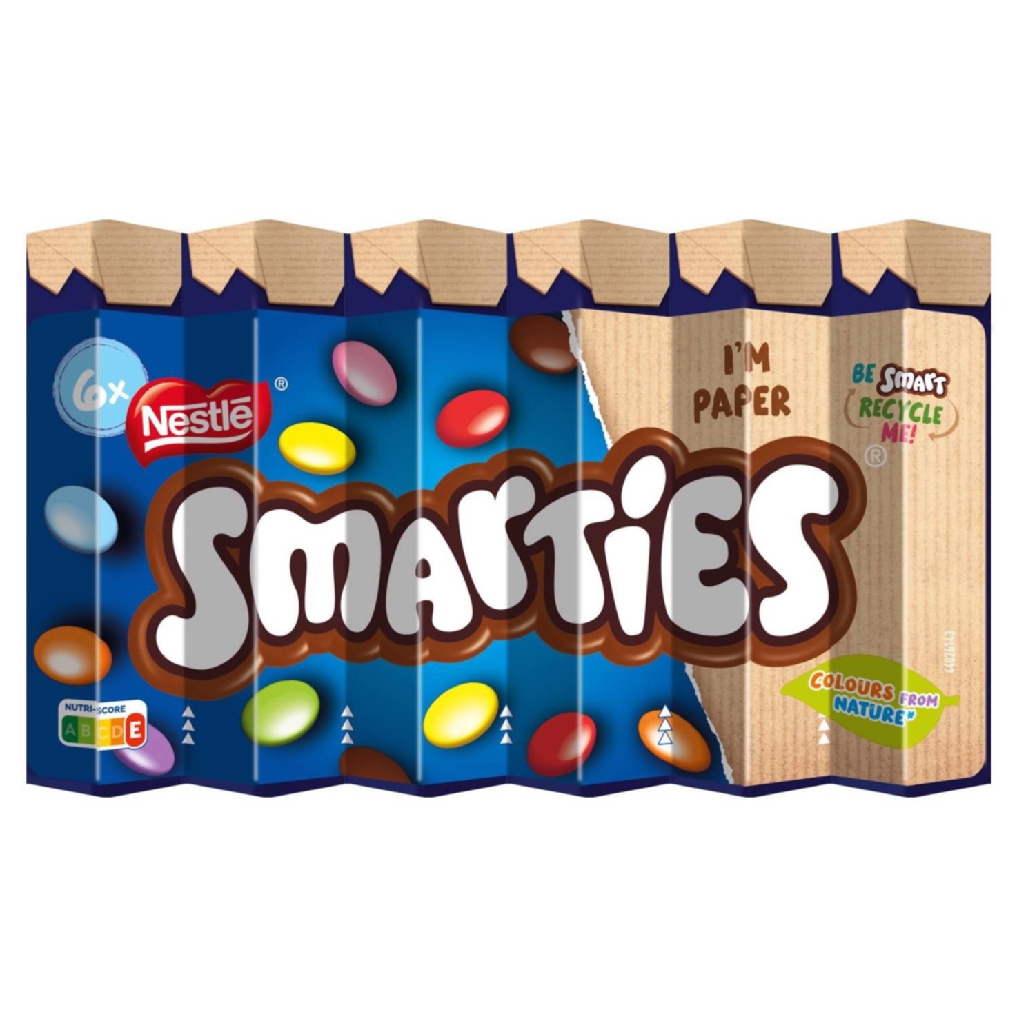 Smarties Schokolinsen Hexatube 6 Stück