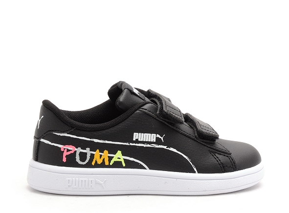 Puma basses enfant inf smash v2 homesc fille noir