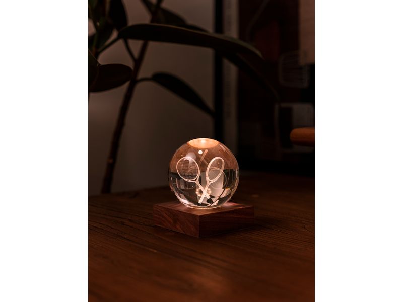 Gingko LED Stimmungslicht Amber Tennis Braun/Transparent LED Beleuchtung