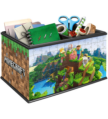 Ravensburger Puzzlespiel - 3D Treasure Box - 223 Teile - Minecra