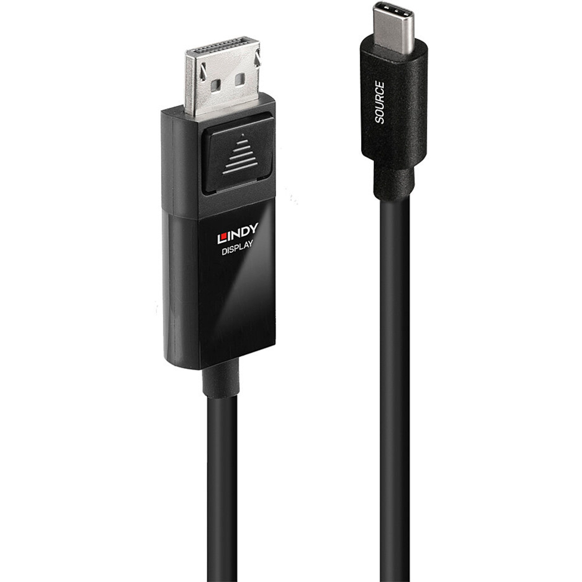 Lindy Kabel USB Adapterkabel 8K60, USB-C Stecker > DisplayPort Stecker