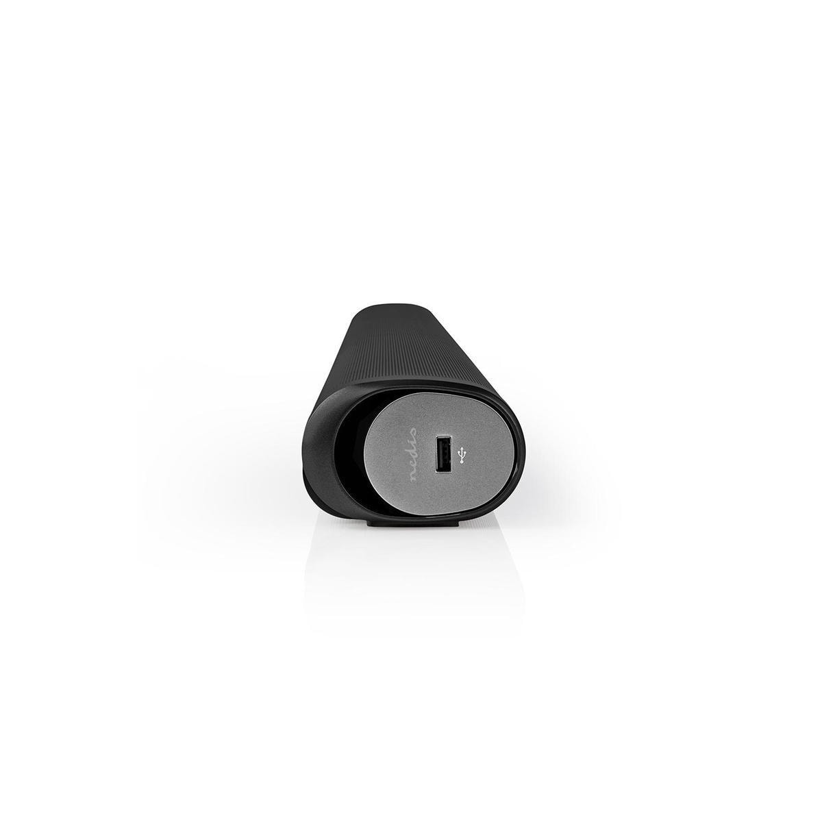Nedis Soundbar | 2.0 | DSP Program | 135 W | 1 stk. optisk / 1x 3.5 mm / 1x Coax Audio / 1x USB | 1x HDMI (med ARC) | Bluetooth® | Kan monteres | Mørk Grå / Sort