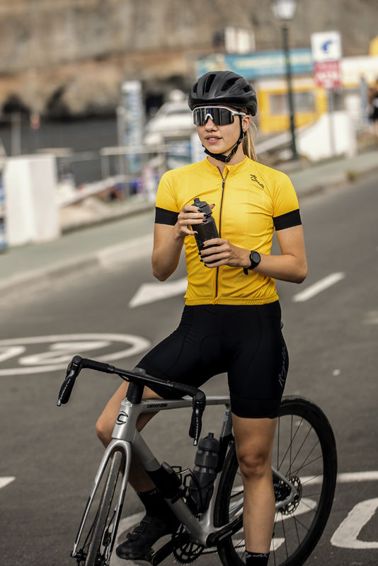 Rogelli Modesta Kortærmet Jersey til kvinder Gul