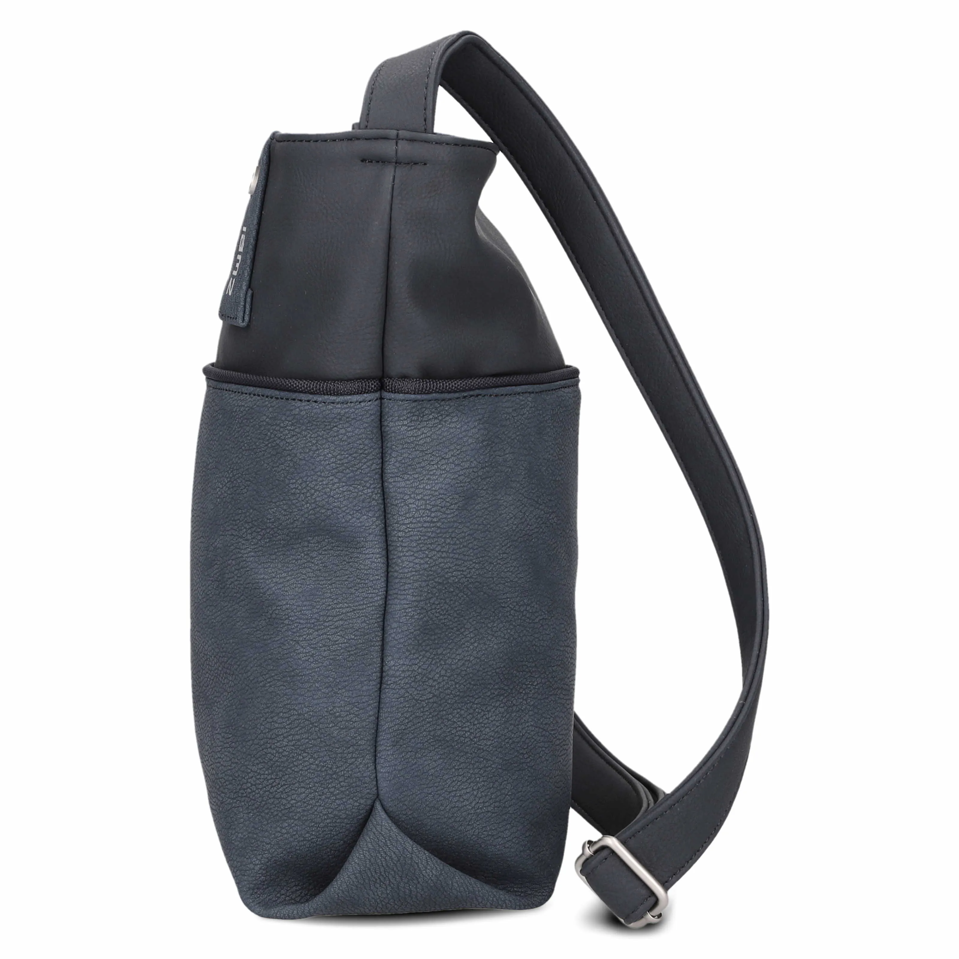 ZWEI Beuteltasche Blau Lederimitat