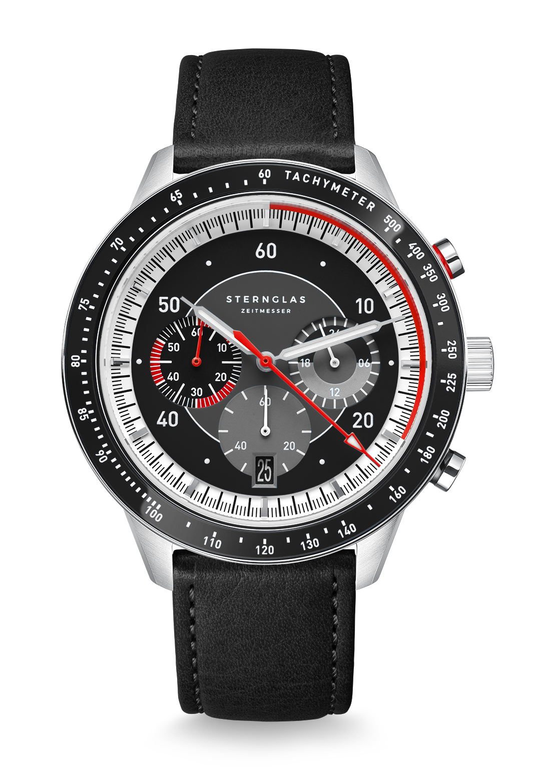 Sternglas Tachymeter 2.0 Schwarz Modena schwarz