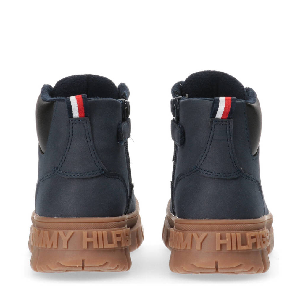 Tommy Hilfiger veterboots donkerblauw