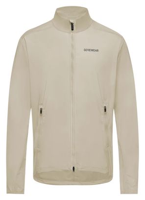 Veste coupe-vent Running Homme Gore Wear Concurve Beige