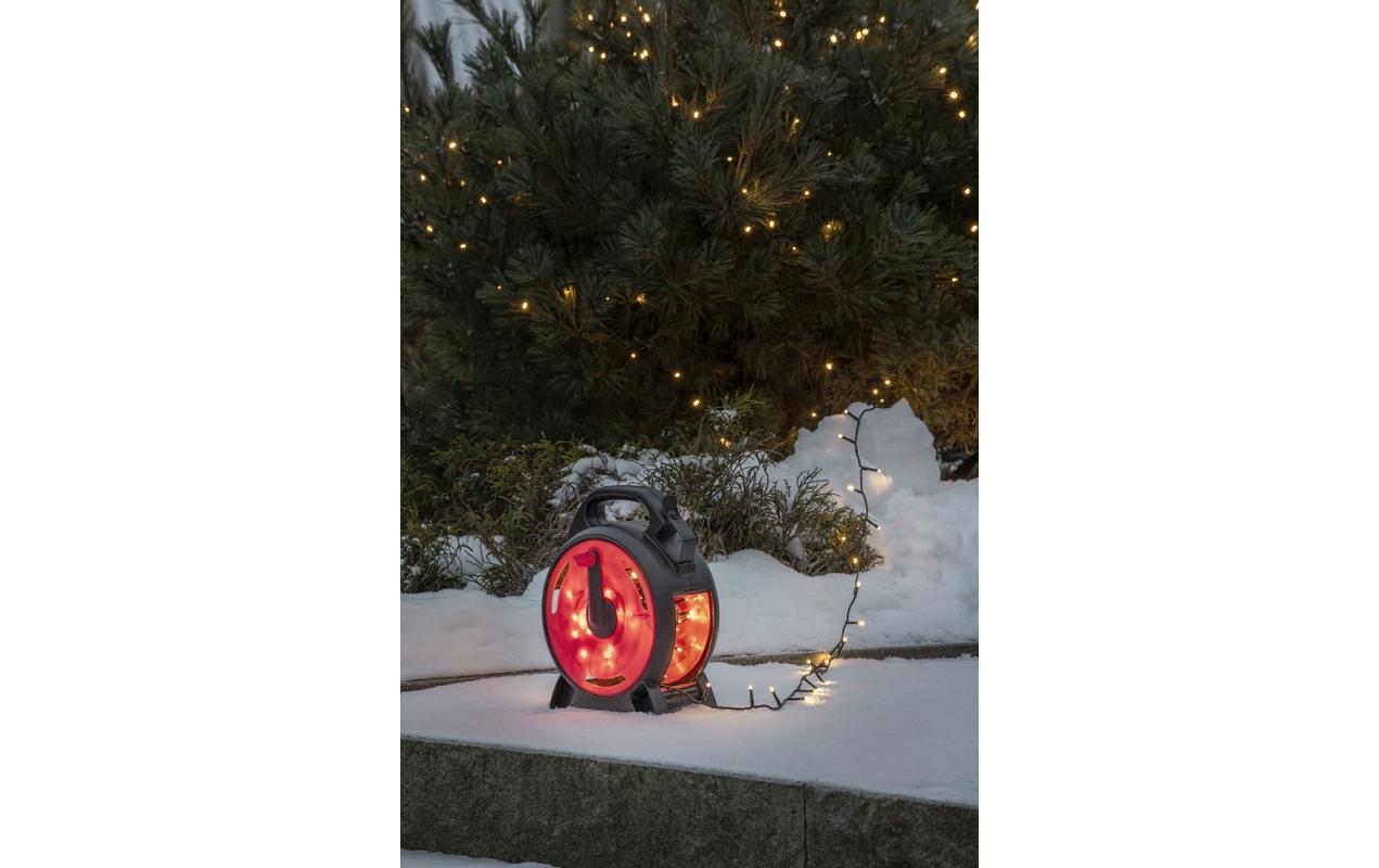 LED-Lichterkette mit Kabelaufroller, 400 LampenMicro LED Weihnachtsdeko