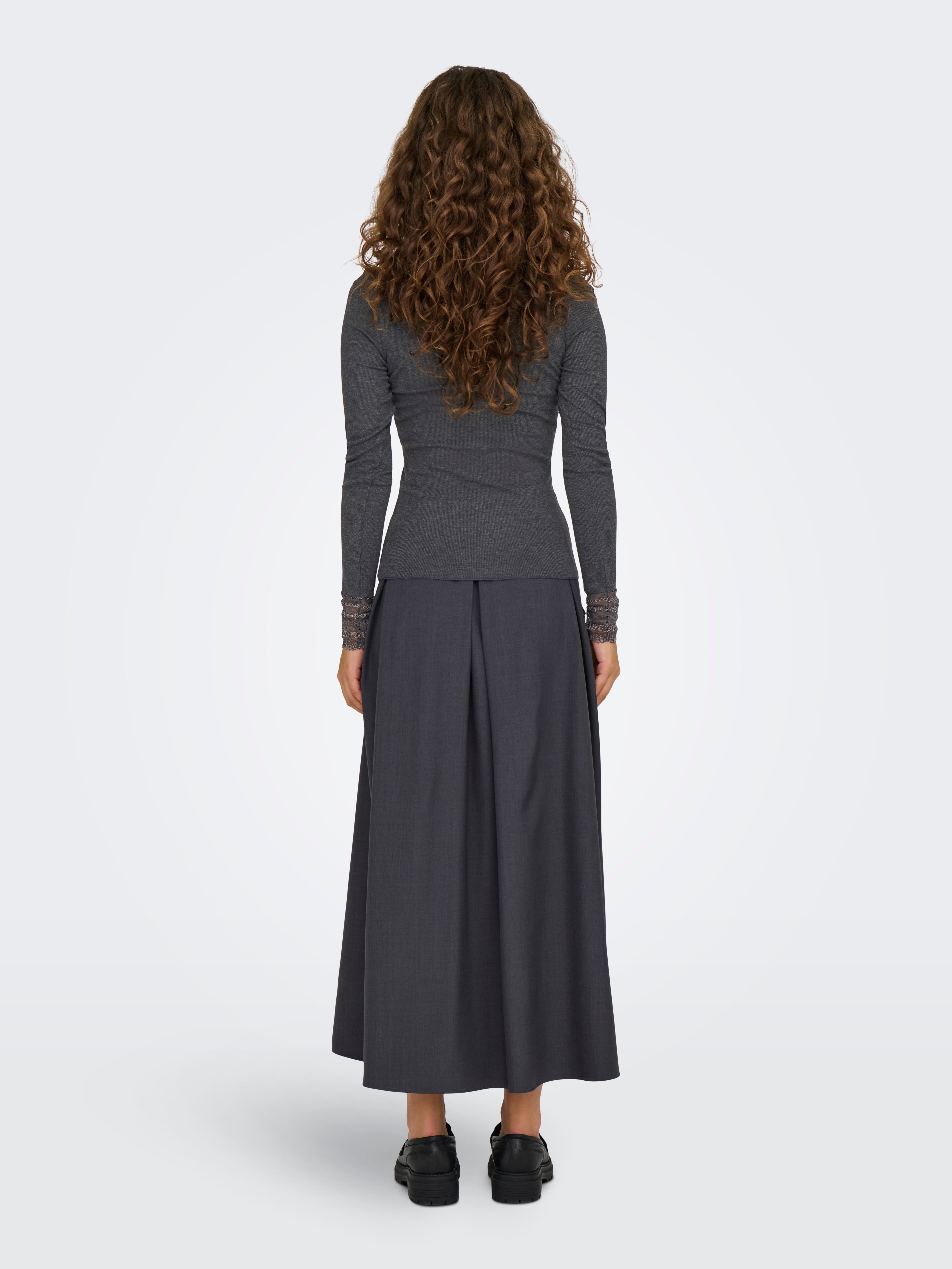 ONLTILDE Top Dark Grey Melange