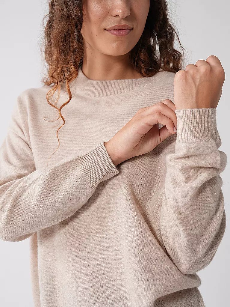 LES TRICOTS DE LEA Kaschmirpullover MAPOUPETTE beige