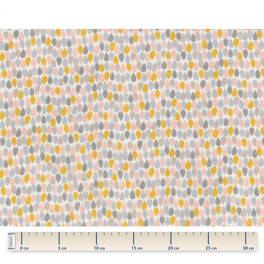 Coupon Tissu 50 Cm Gouttes Pastel