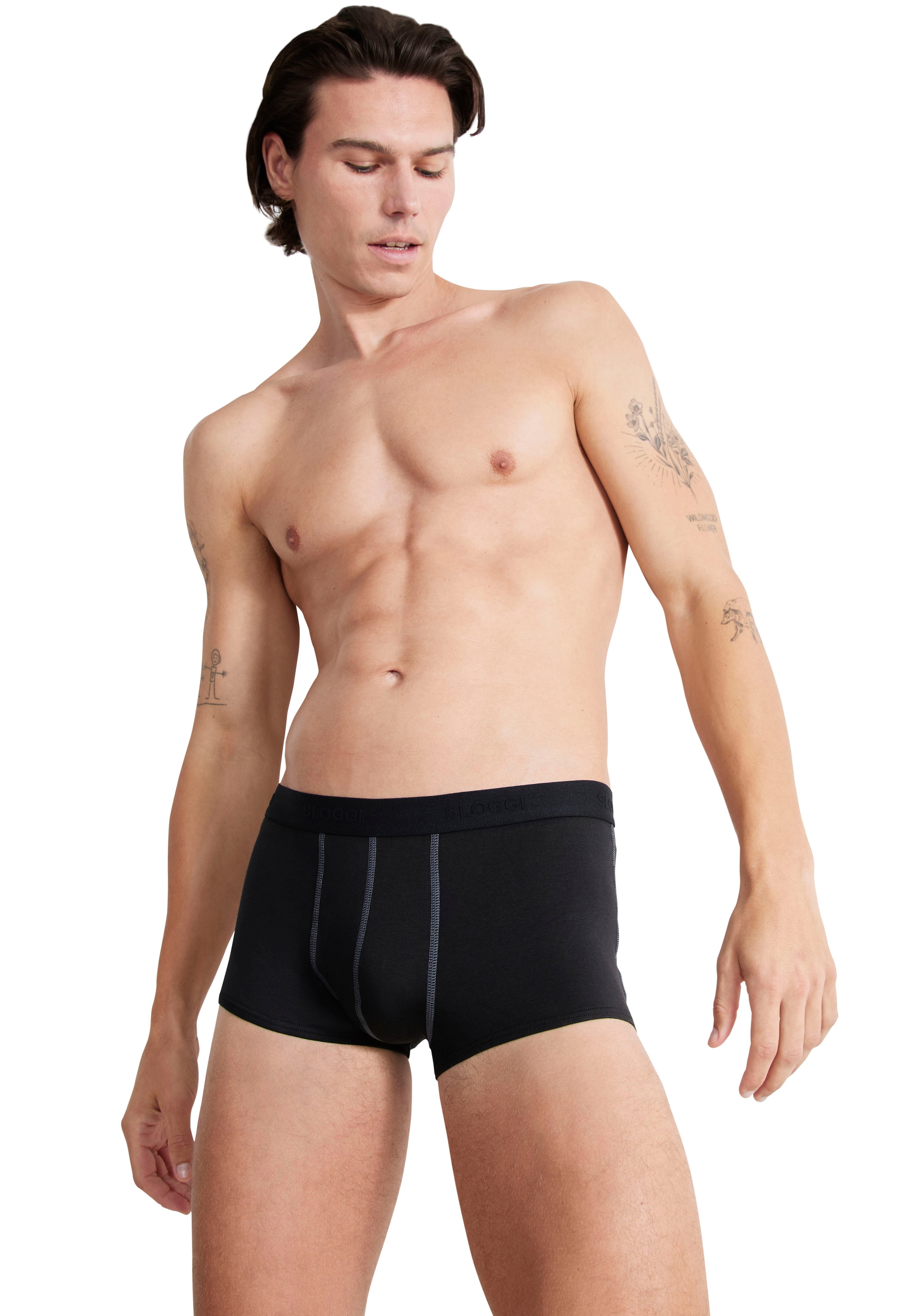 sloggi Hipster »Men 24/7«, weich, atmungsaktiv, Baumwollmix, Softbund, blickdicht, elastisch