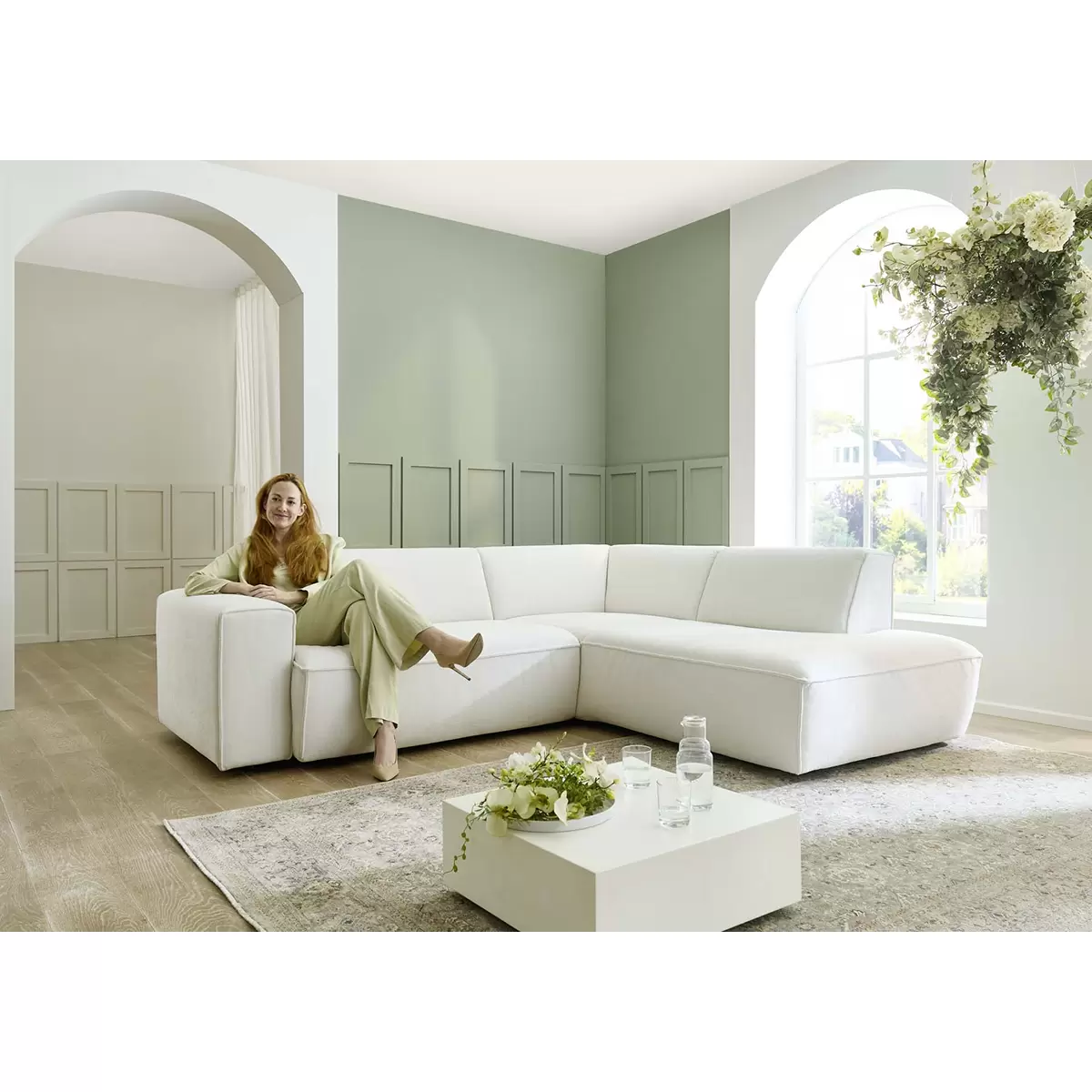 Ecksofa Sally weiss