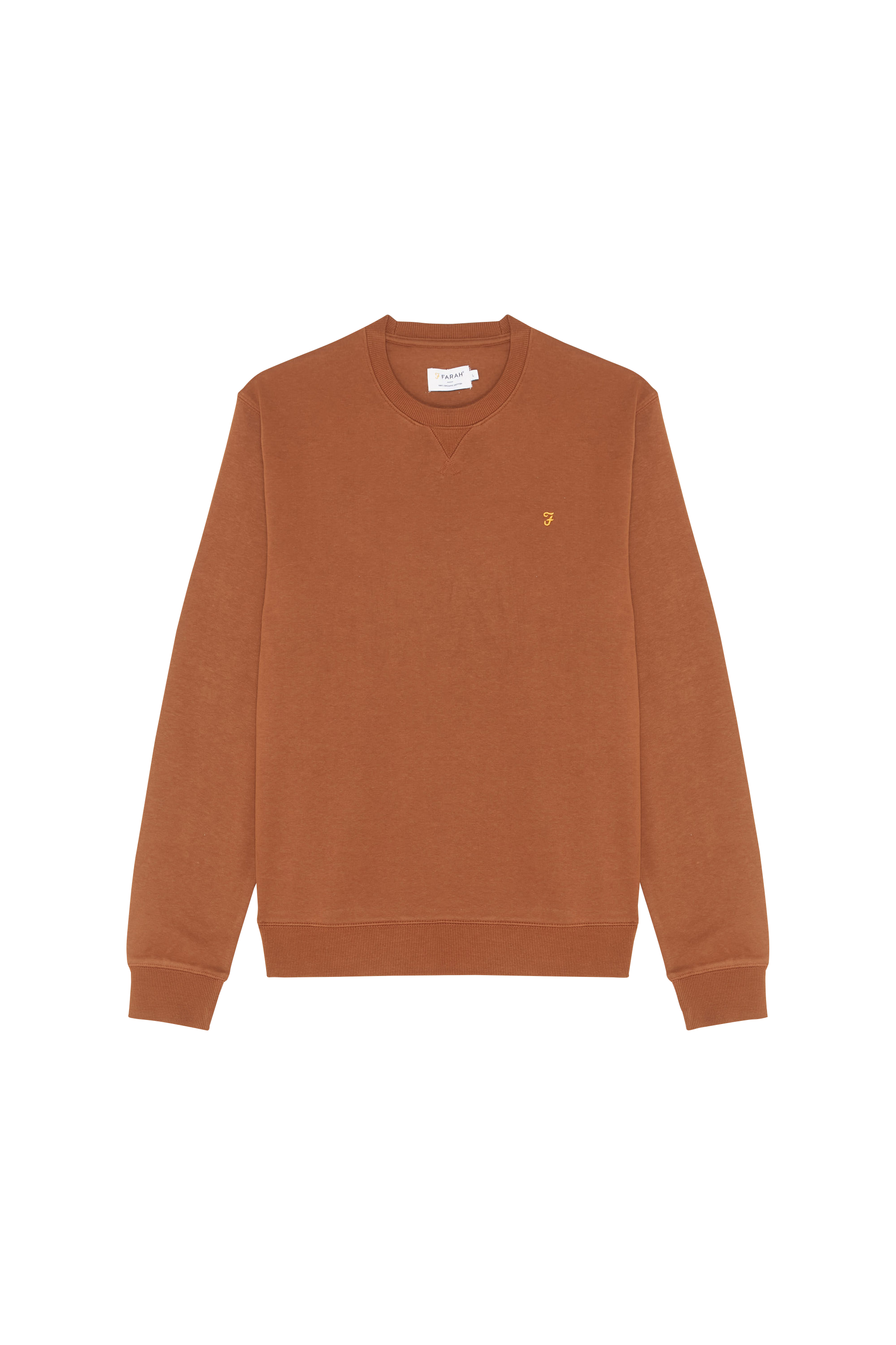FARAH Sweatshirt  TIM NEW CREW Marron