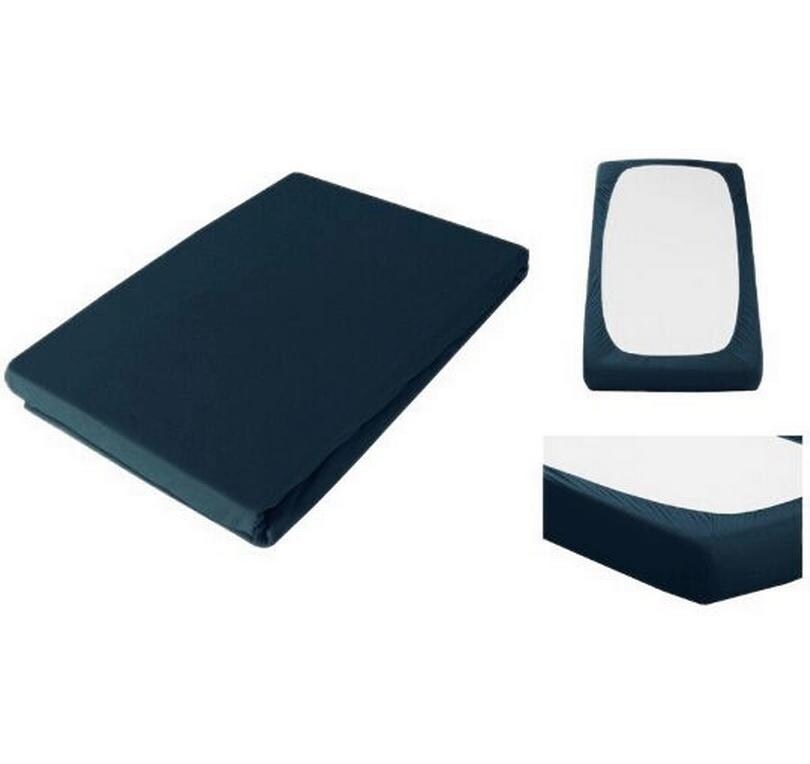 Fixleintuch Feinjersey 90-100 x 200 cm, PetrolSpannbettlaken für Boxspringbett