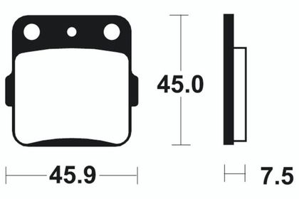 Plaquettes de freins Tecnium MX/Quad métal fritté - MO92