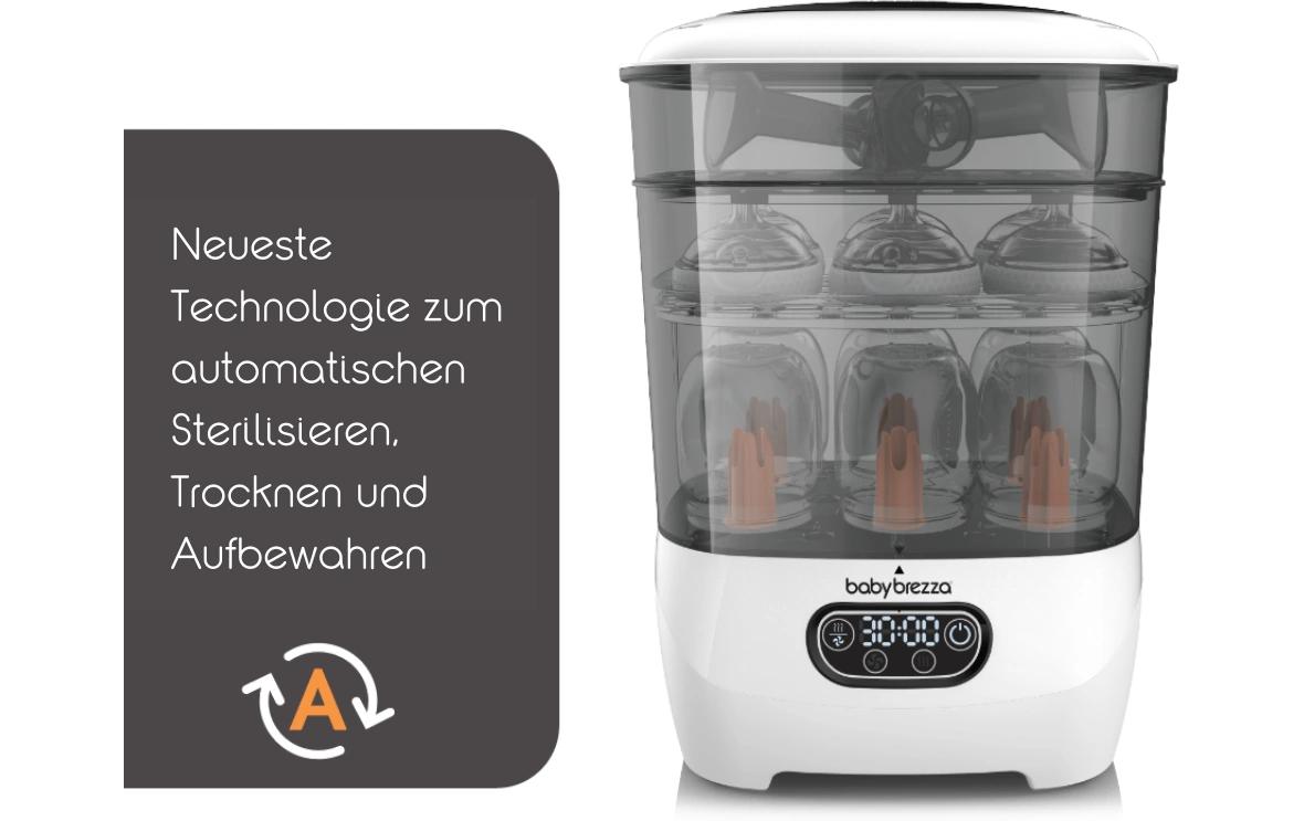 Elektrischer Sterilisator Dryer Advanced Weiss/Schwarz<br>Sterilisiert und trocknet automatisch Flaschen, Pumpenteile und Trinklernbecher