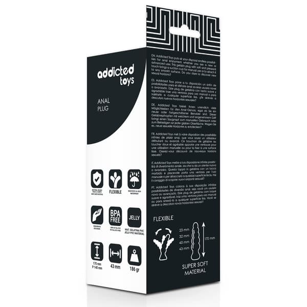 Addicted Toys - Analplugg 17 Cm Sort
