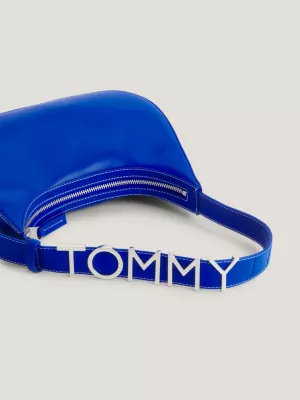 Bolsa de ombro com logo em negrito