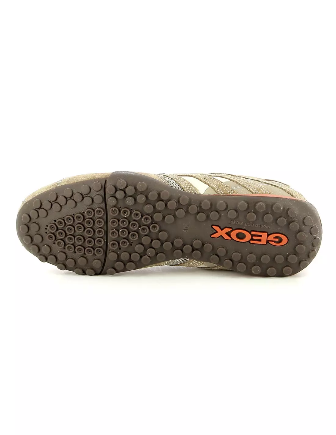 GEOX SNAKE - Baskets Beigeorange