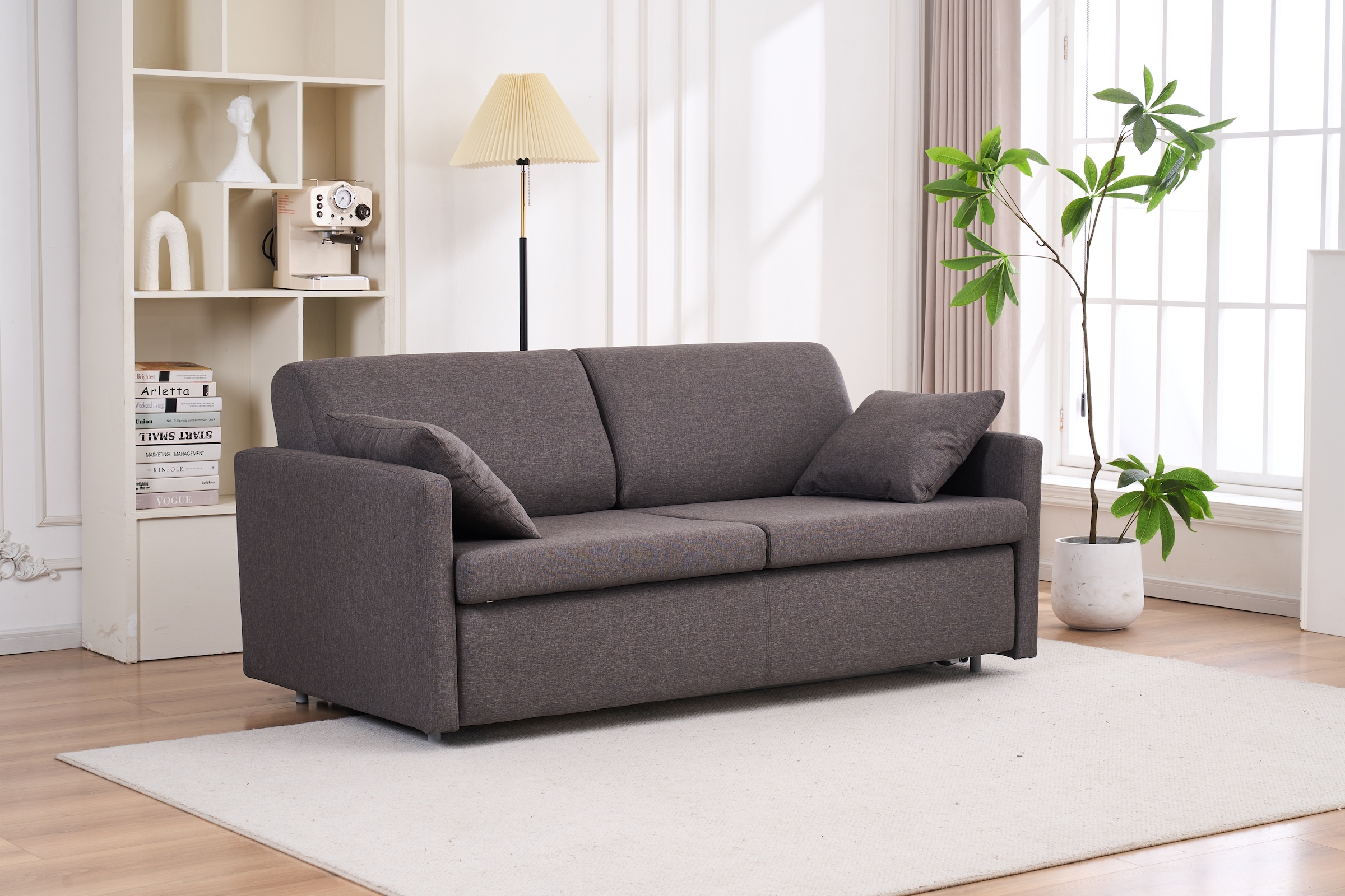 ATLANTIC home collection Schlafsofa »Robin« mit Matratze und Zierkissen, Dauerschläfer
