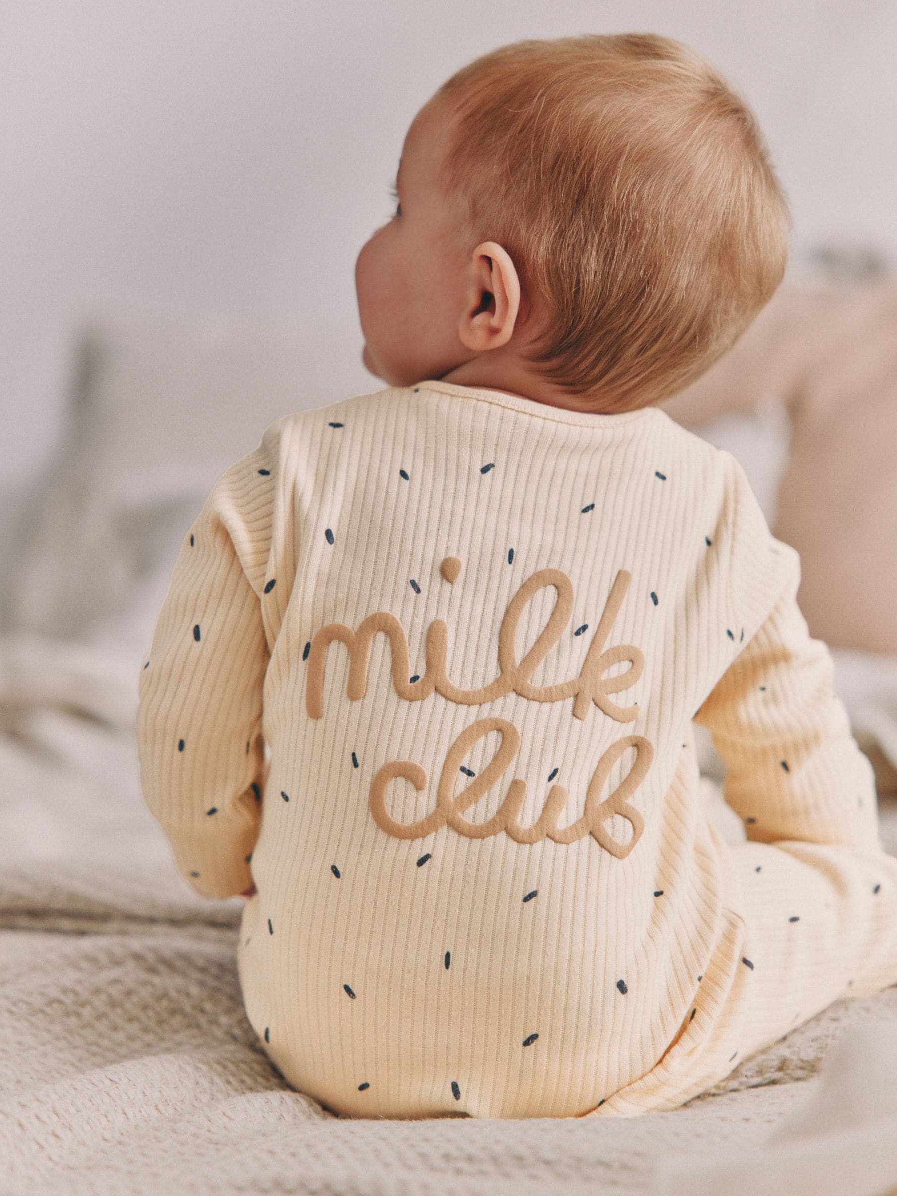 Naturel Milk Club - Set van 3 babyslaapzakjes met tweewegrits van 100% katoen (0 mnd - 2 jr)