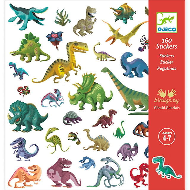 Klistremerker Dinosaurer Djeco