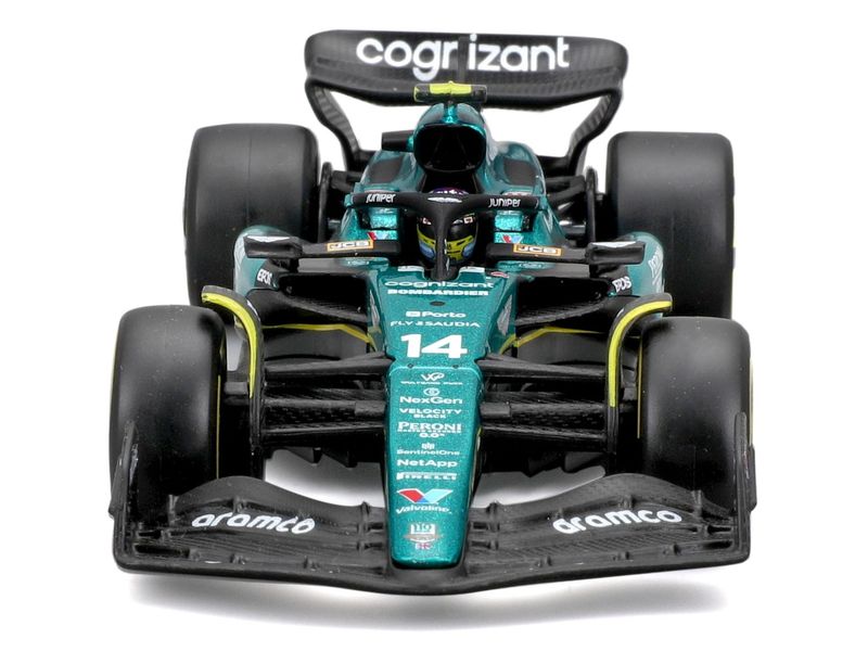 BBurago Aston Martin F1 AMR23 Alonso 2023 1:43 Sammlermodell im Massstab 1:43