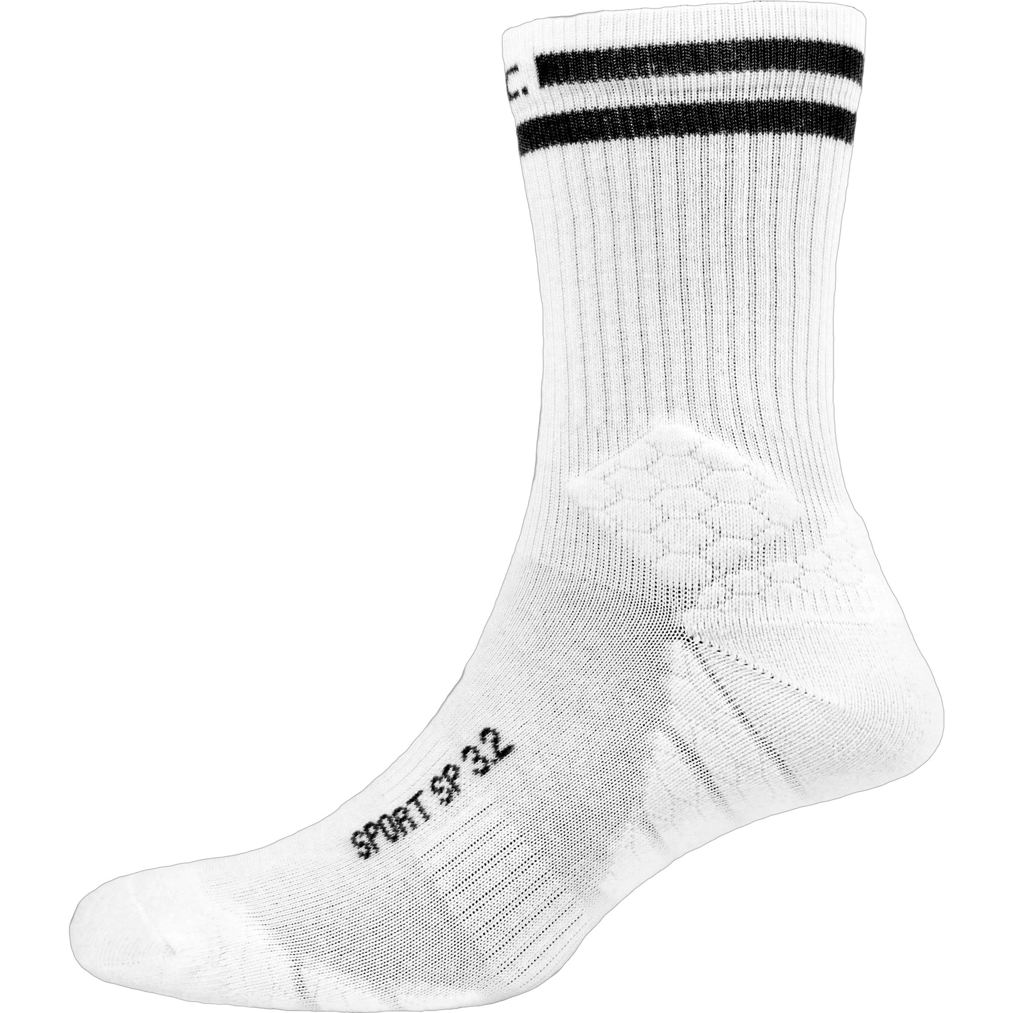 P.A.C. 3.2 Sport Recycled Stripes 2erPack Socken white