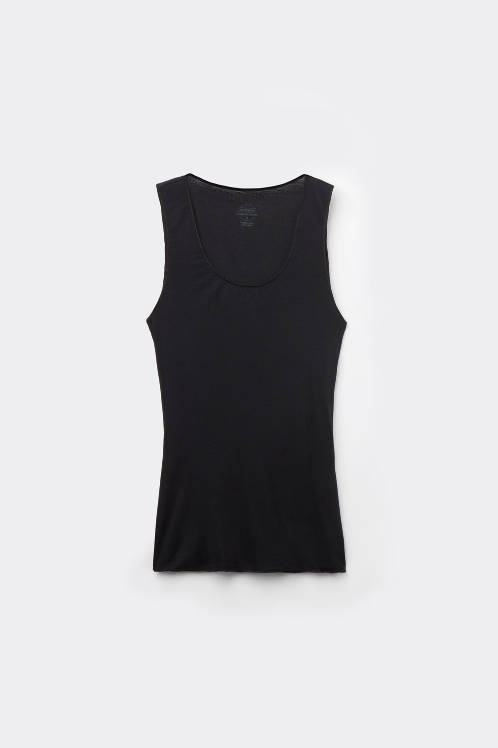 Blusa ultraleve de ombros largos em modal e cashmere