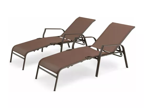 Lot de 2 chaises 192 x 71 x 94 cm 20_0007209