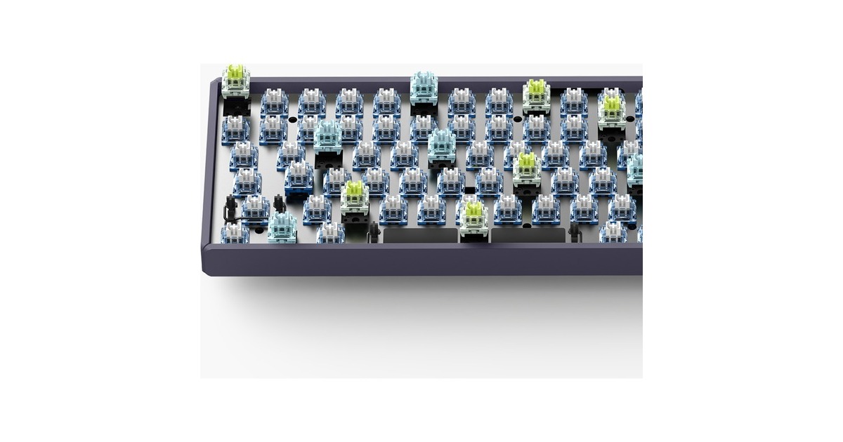 IqunixF97 Lavandin Wireless Mechanical Keyboard, gaming toetsenbord  (Lavendel, US lay-out, IQUNIX Moonstone, RGB leds, 96%, Hot-swappable, PBT, 2.4GHz | Bluetooth 5.1 | USB-C)