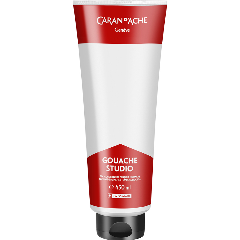 Caran d'Ache Deckfarbe Gouache Studio, 450 ml, weiss, 1 Stück