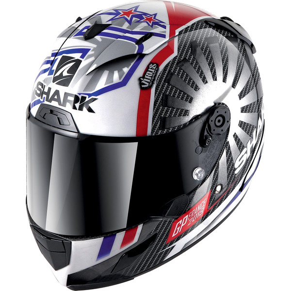 Shark - Casque Race-R Pro Carbon Replica Zarco GP France 2019 Noir / Chrome / Blanc / Rouge / Bleu