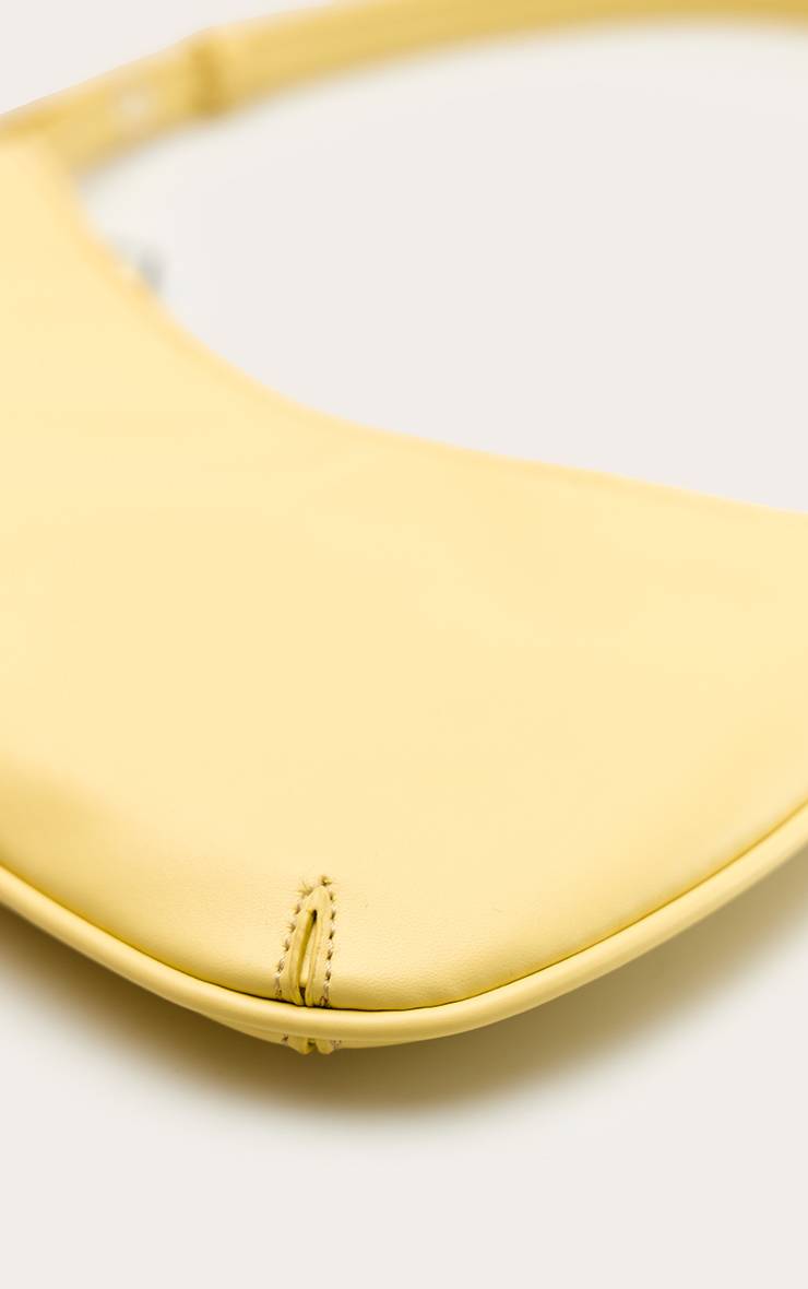Butter Yellow Sac Baguette D'épaule En Synthétiquecuir Texturé