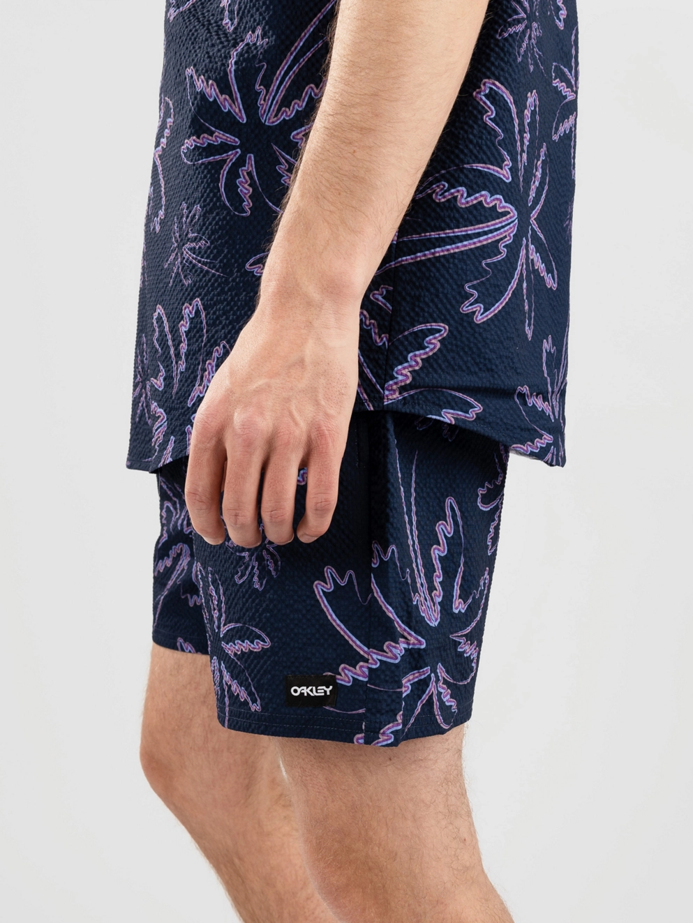Oakley Deco Palms Rc Boardshorts three lines palms blue