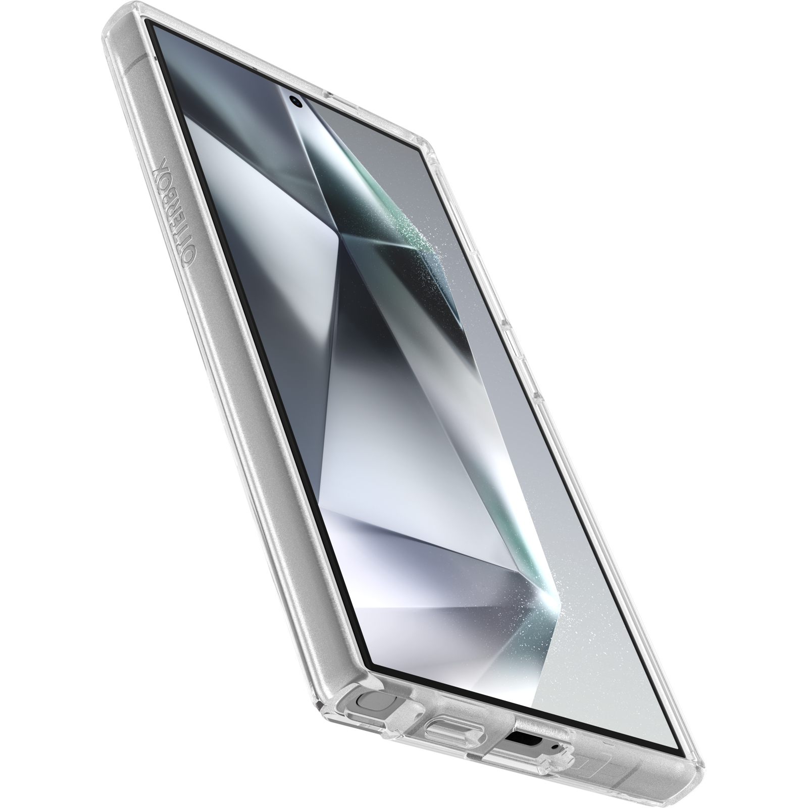 Samsung Galaxy S24 Ultra Antimikrobielle Schutz Hülle Symmetry Series Recycelter Kunststoff (77-94608) - Transparent